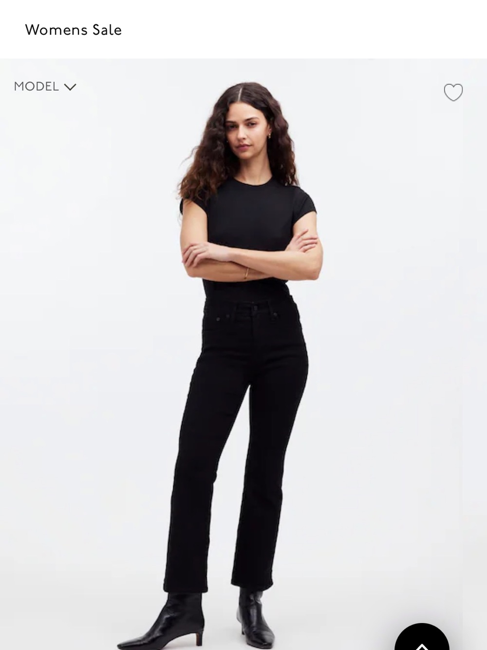 Madewell Mid-Rise Kick Out Jeans - Black